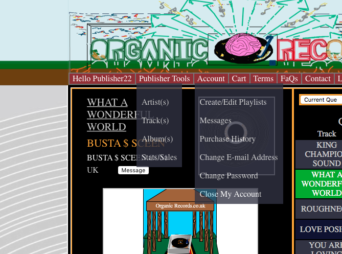 Organic Records Account Tools
